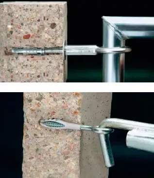 Accesorio para andamios: anclajes para andamios