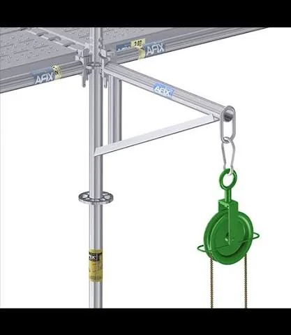 Accesorio para andamios: Mensula para izaje de material en montaje o trabajo