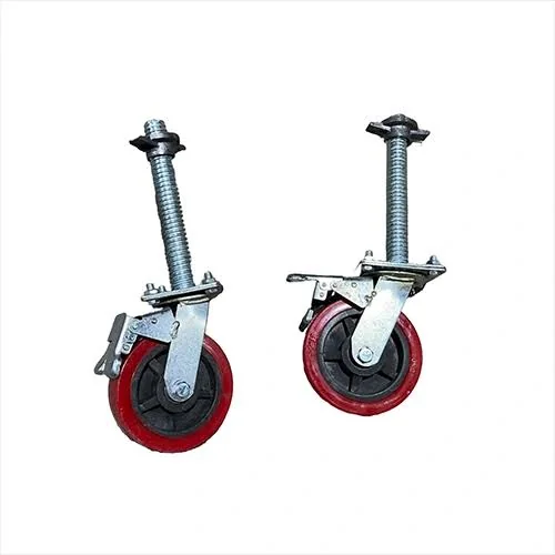 Accesorio para andamios: Ruedas de 8 pulgadas con nivelador 02